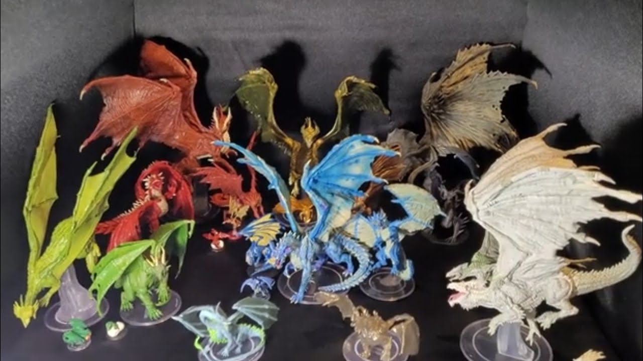 D&D Minis Dragon collection and Wizkids Pathfinder Battles