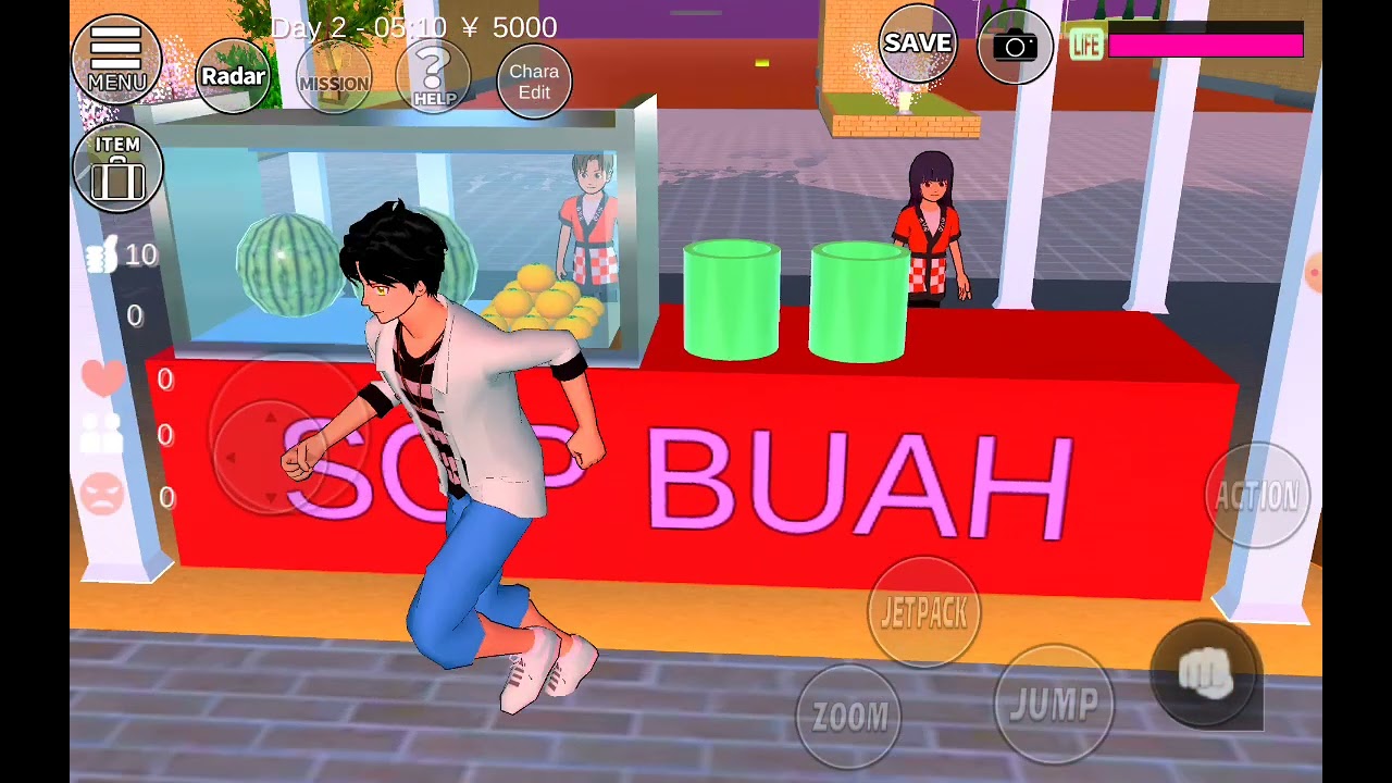 Короткая драма о продаже арбузов, пока не купишь мотоцикл. #sakuraschoolsimulator #sakuragame