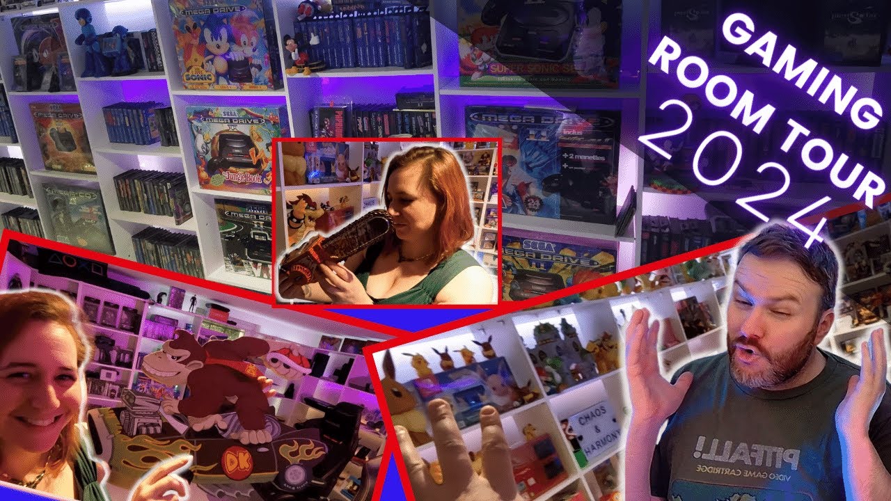 60M2 de SEGA NINTENDO SONY jeux vidéo console goodies Gaming room tour 2024 collection