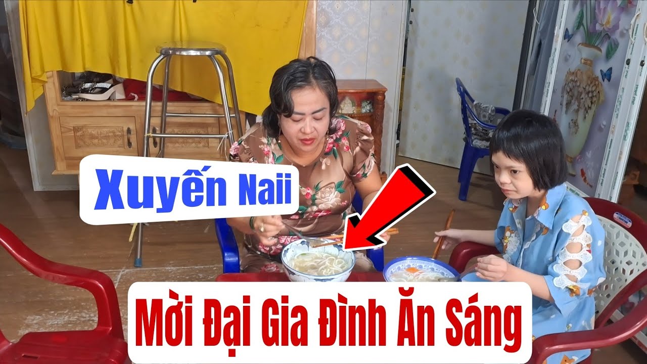 Xuyến Naii mời đại gia đình ăn sáng #phạmmongag #xuyennaii #ngoạiLan 
