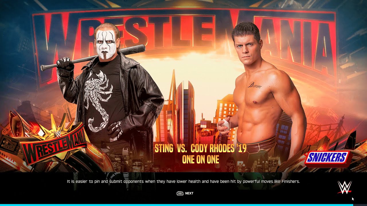Sting vs. Cody Rhodes - Generational Respect Match! - The Legend's Gauntlet - WWE 2K25