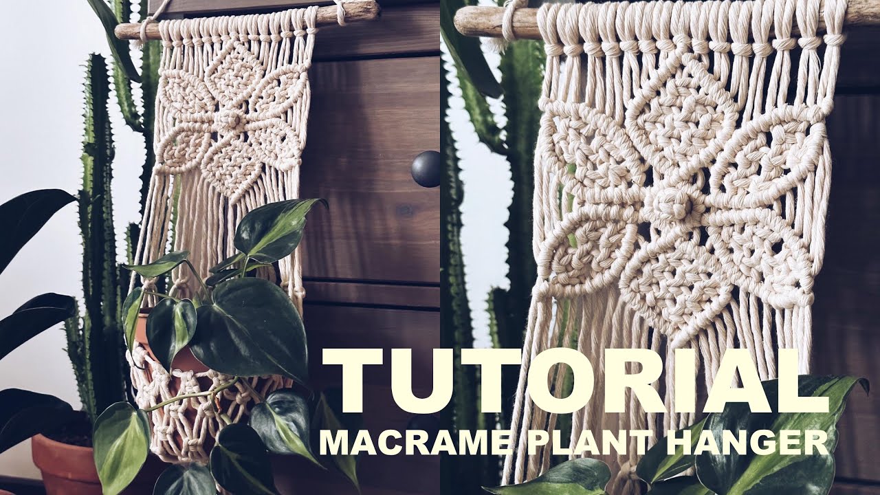 DIY: Macrame FLOWER PLANT HANGER
