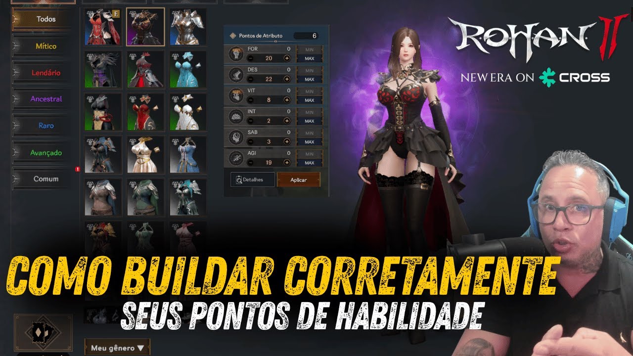 ROHAN 2 COMO BUILDAR CORRETAMENTE SEUS PONTOS DE ATRIBUTO SEM ERRAR NESSE LANÇAMENTO GLOBAL