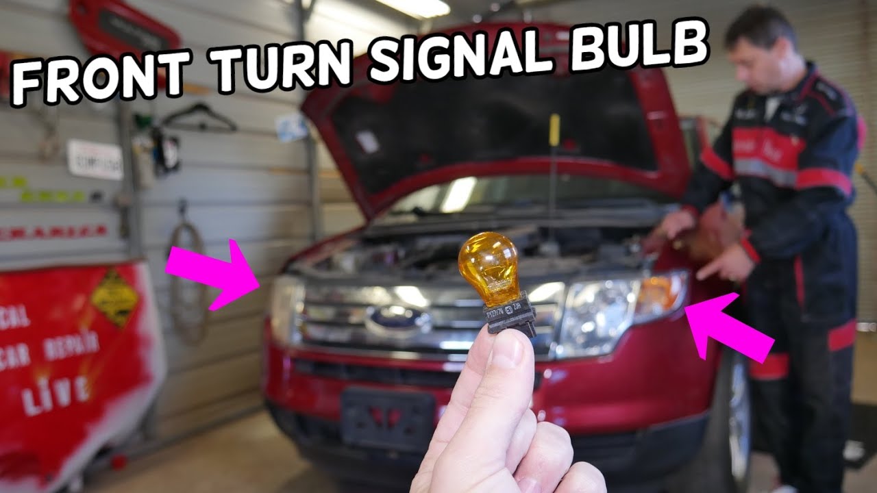 FORD EDGE FRONT LEFT RIGHT TURN SIGNAL LIGHT BULB REPLACEMENT REMOVAL