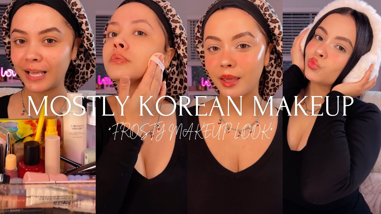 Frosty Make Up 🥶☃️ | Using Mostly Korean Products
