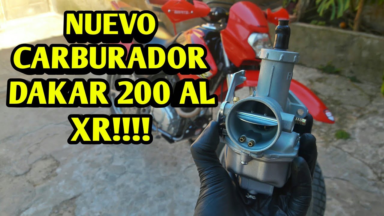 ¡¡CARBURADOR DAKAR 200  al HONDA XR 125!! (PZ30) 🚀🚀
