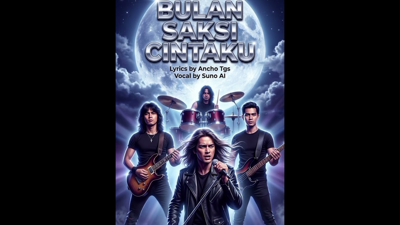 Bulan Saksi Cintaku - (Official Audio) | Slow Rock Kapak 90-an AI