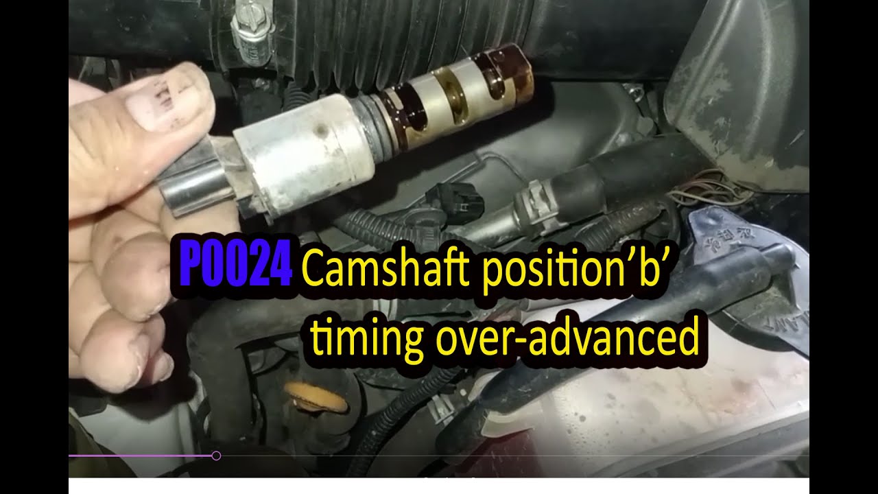 P0024 Camshaft position 'b' - timing over- advanced or system performance (bank2),   tundra