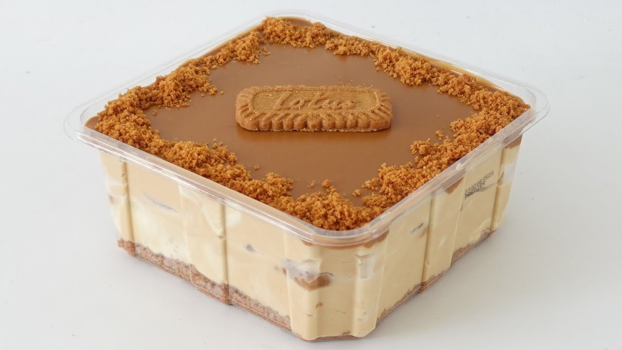 Porcja dla 6 os&oacute;b lub jednej! Pudełko deserowe z musem maślano-ciasteczkowym Idealne! Przynieś talerz? Przynieś TO! Biscoff BLISS!