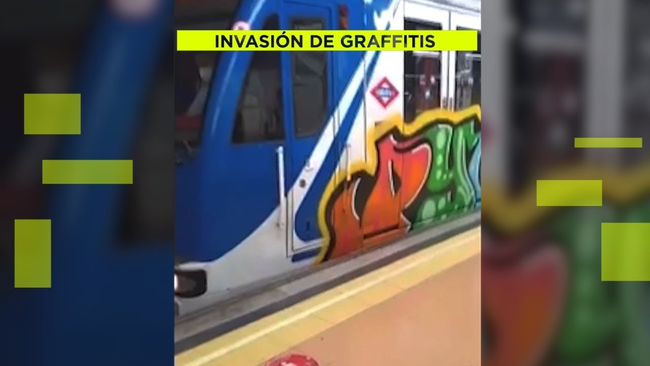 Vuelven a detener un tren de la Línea 9 de Metro para grafitearlo