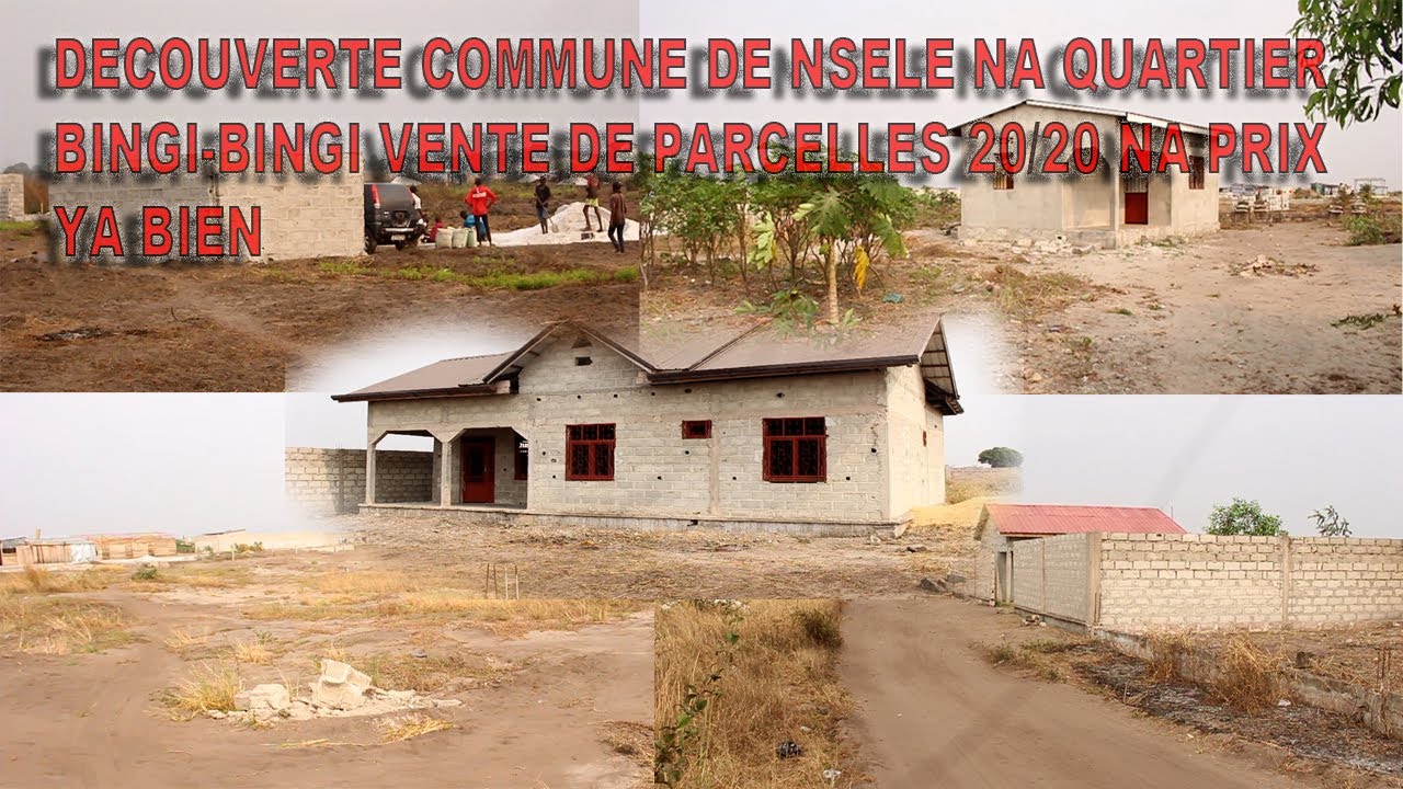 DECOUVERTE COMMUNE DE NSELE NA QUARTIER BINGI-BINGI VENTE DE PARCELLES 20/20 NA PRIX YA BIEN