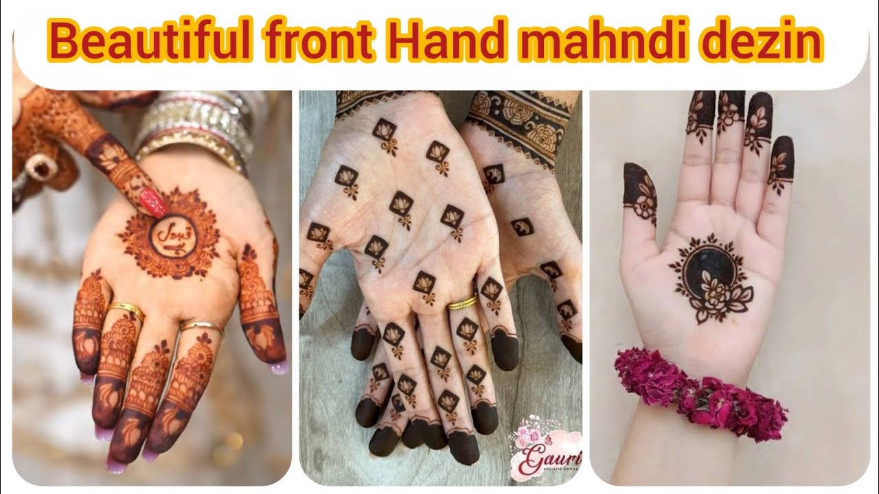 New beautiful front Hand mahndi dezins #viralvideo #fashionndesigns #henna #mehndi 