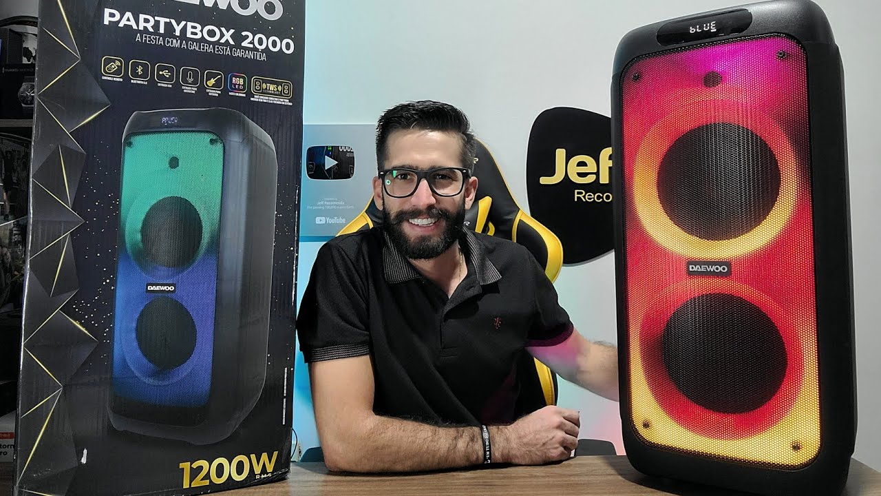 INCRIVEL!😱 DAEWOO PARTYBOX DW2000: A melhor e MAIS COMPLETA Caixa de som DA CATEGORIA! (Análise)
