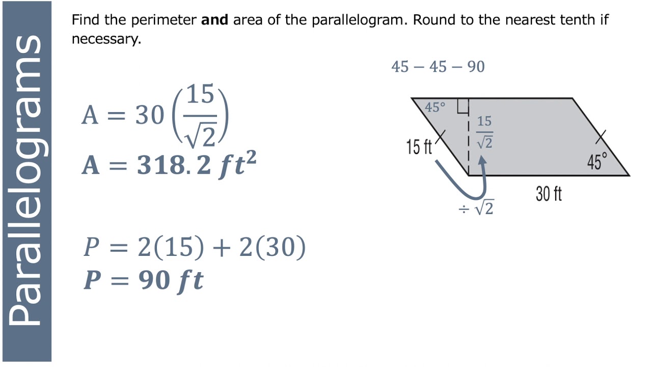 11.1 Areas of Parallelograms and Triangles