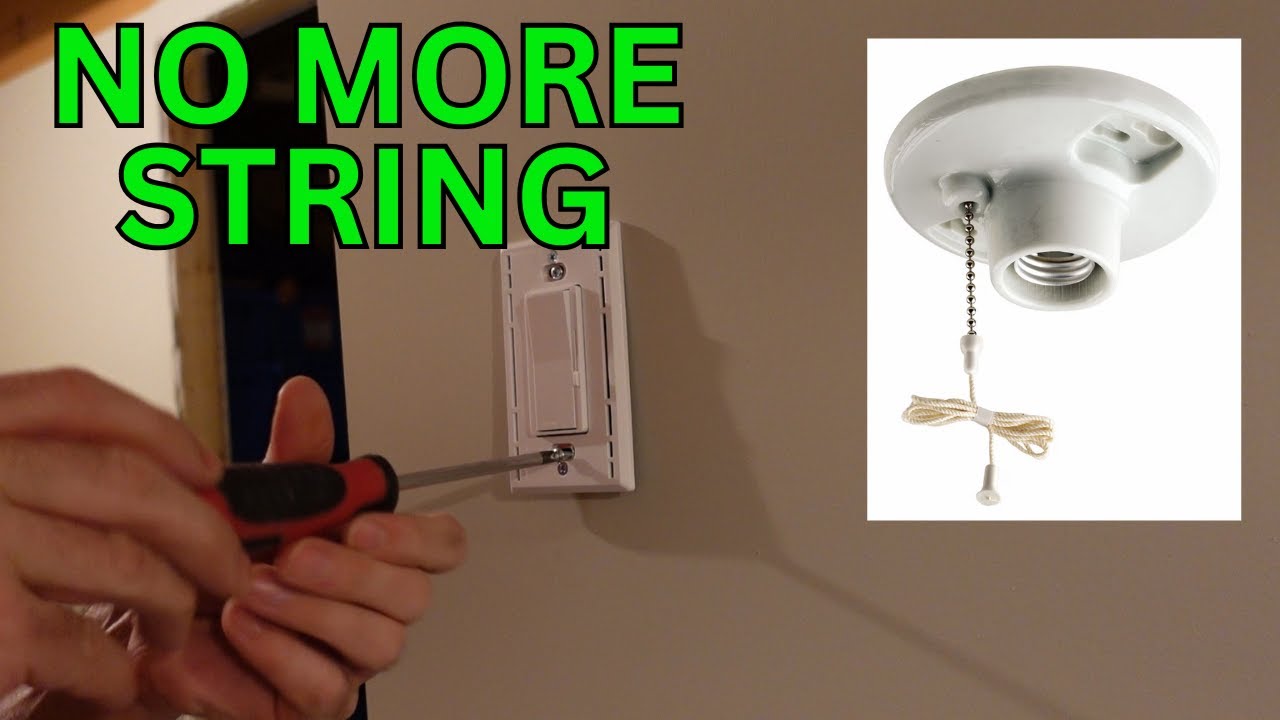 Add a Light Switch To Pull String Light