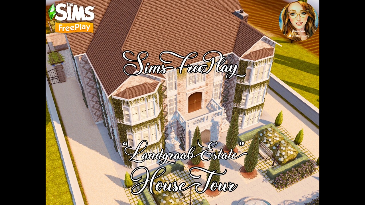 Sims FreePlay House Tour: &ldquo;Landgraab Estate&rdquo; Prize House! New Update! #thesimsfreeplay #ad
