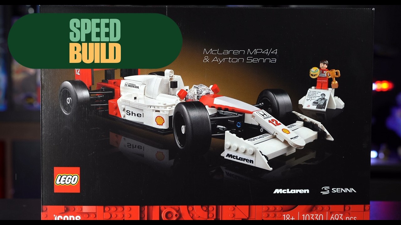 LEGO Formula 1 McLaren MP4 and Ayrton Senna Speed Build - Set 10330