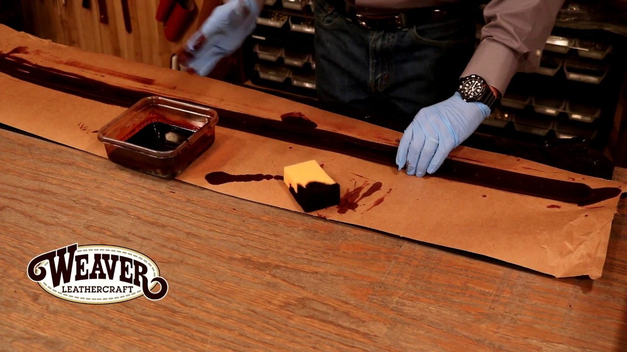 Making a Leather Belt Chapter 5: Adding Dye, Antique and Top Coat to a Leather Belt