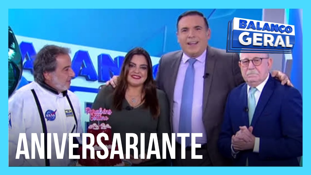 Reinaldo Gottino se emociona ao receber homenagem do Balanço Geral