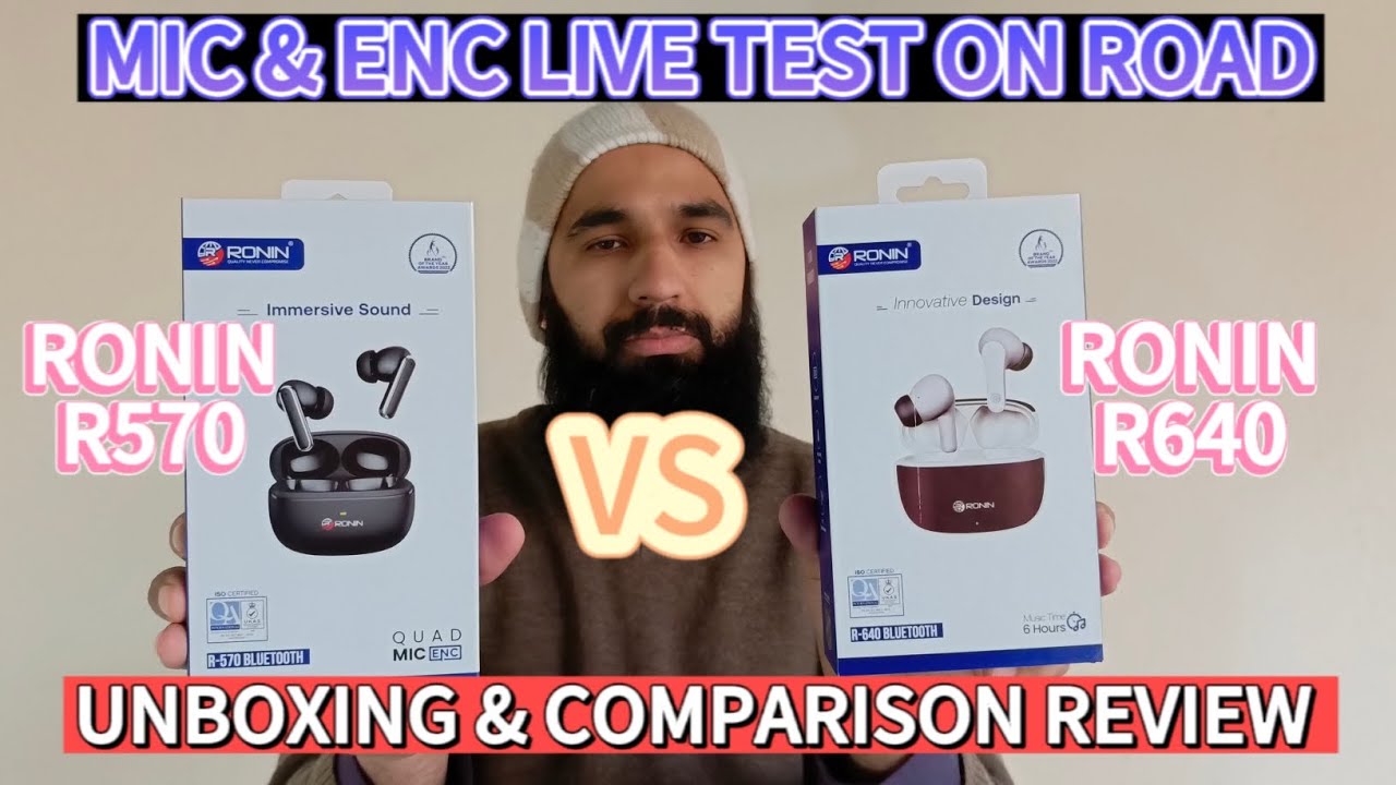 Ronin R570 vs Ronin R640 | Unboxing and comparison review | Mic and ENC test live on road