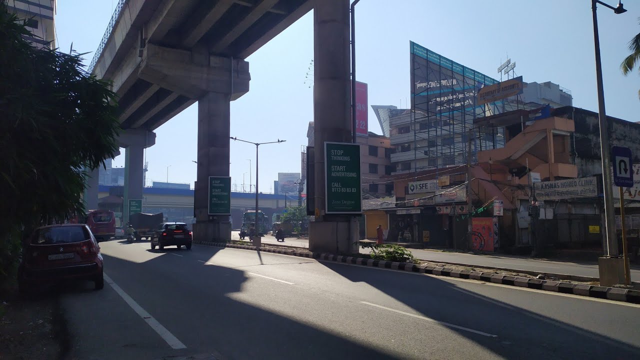 Walking tour around Kochi city, vyttila, India 2021