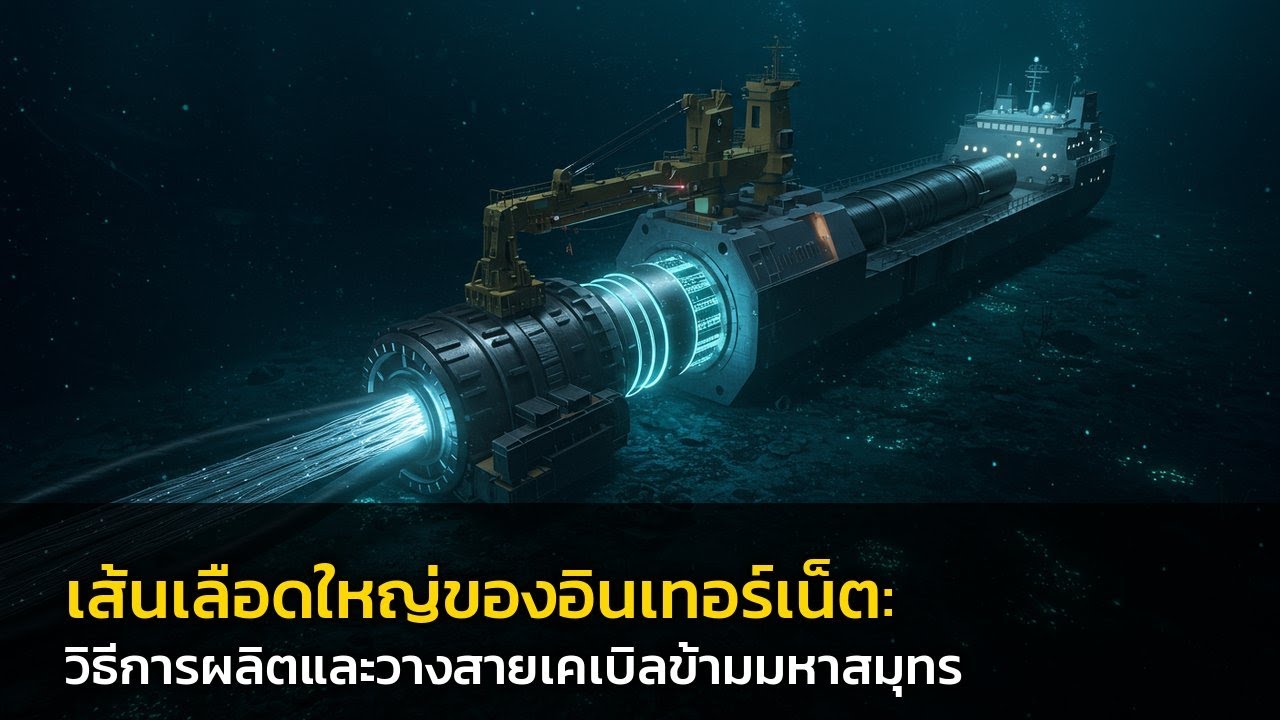 ✨เส้นเลือดใหญ่ของอินเทอร์เน็ต: วิธีการผลิตและวางสายเคเบิลข้ามมหาสมุทร 👍