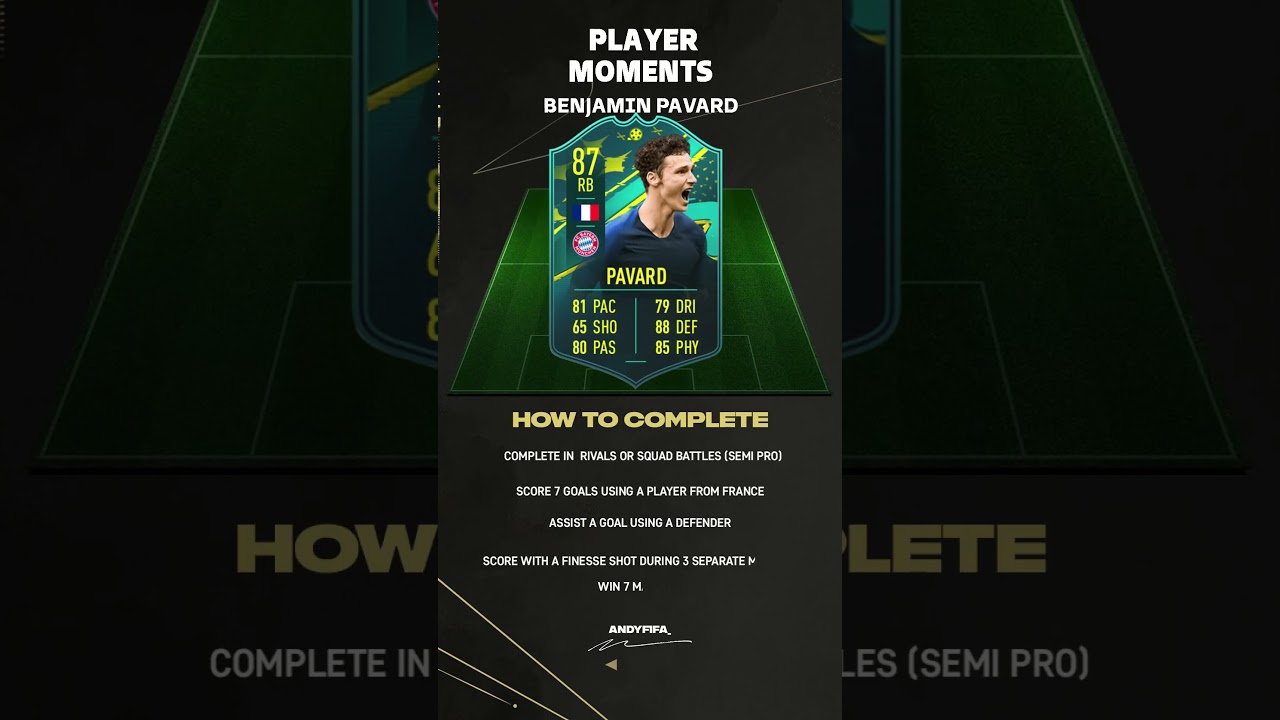 How to complete Objective Pavard! #fifa23 #fifa #fut #fifaobjective #objective ob