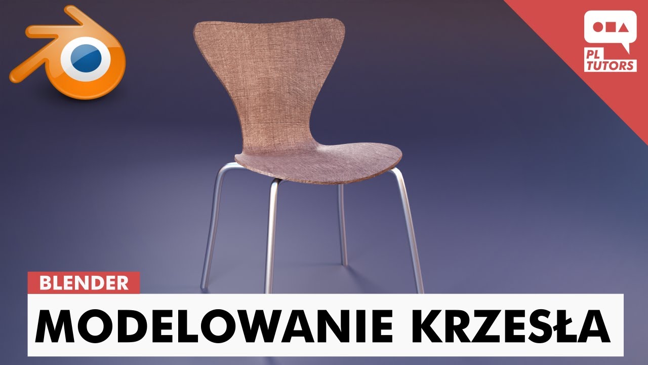 Modelowanie krzesła z blueprinta - Blender 2.82