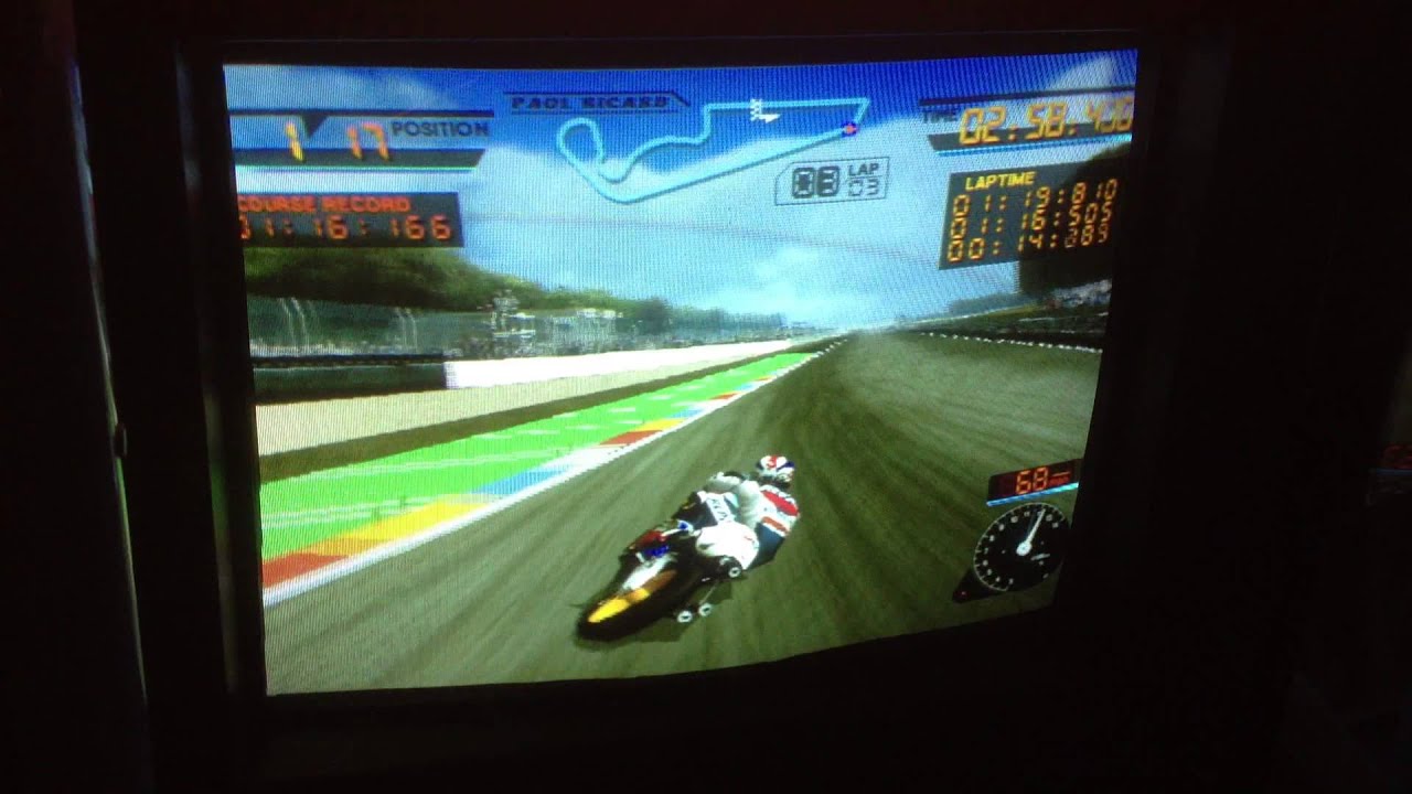 Namco GP500 Arcade 3 lap race Paul Ricard Circuit