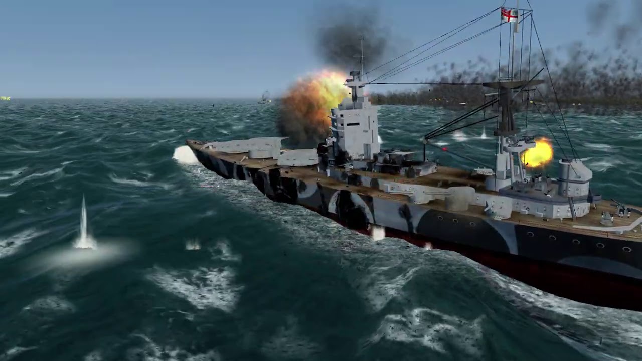 Sinking An Large Task Force With Battleships | Living Silent Hunter 3 - Edition 2020