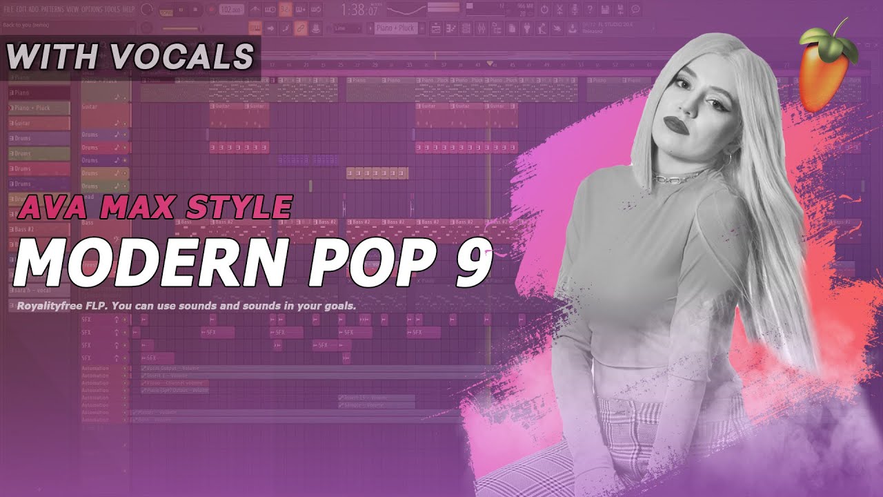 Professional Modern Pop 9 FLP w/ Vocals (Style Ava Max, Robin Schulz) #flp #avamax #modernpop