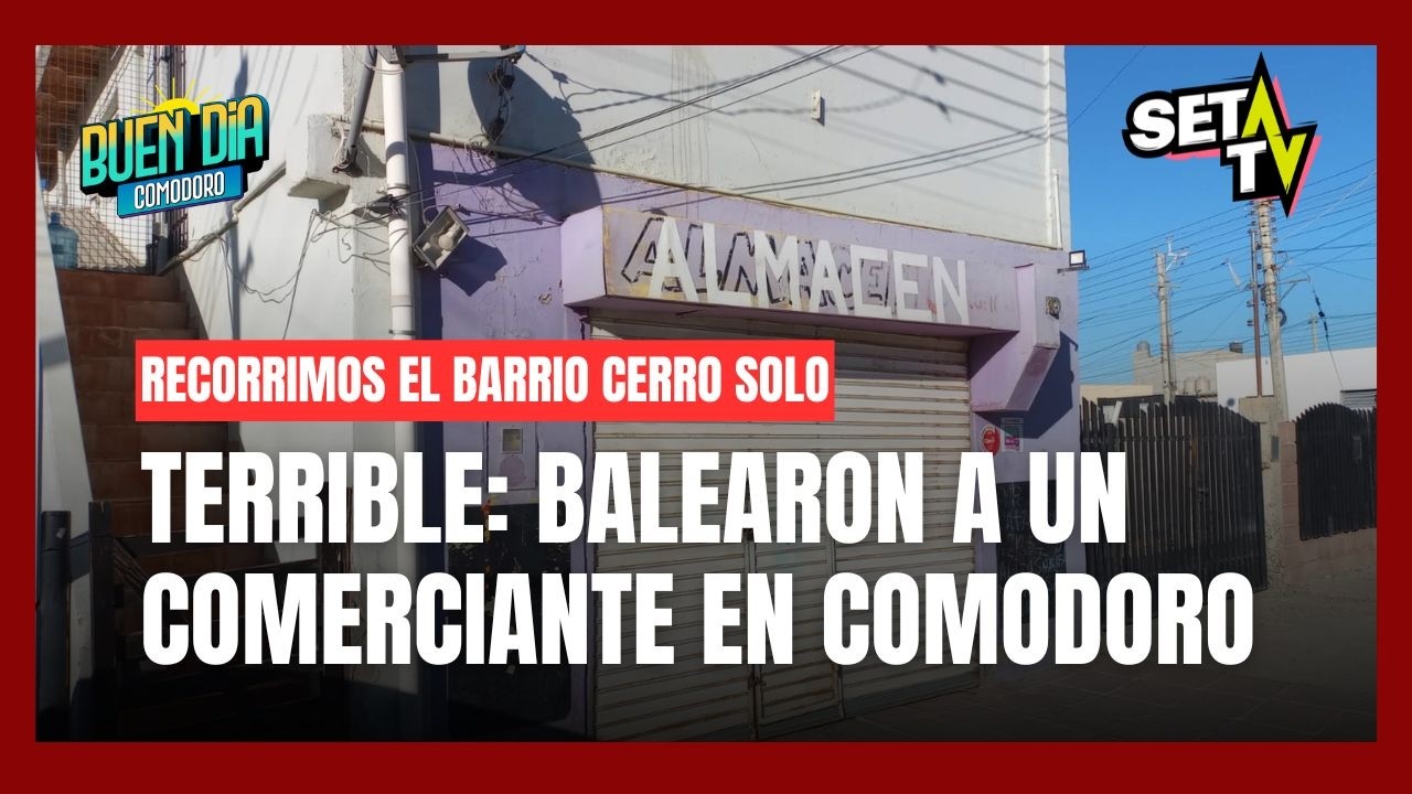 BALEARON A UN COMERCIANTE EN COMODORO: RECORRIMOS EL LUGAR DEL TERRIBLE SUCESO