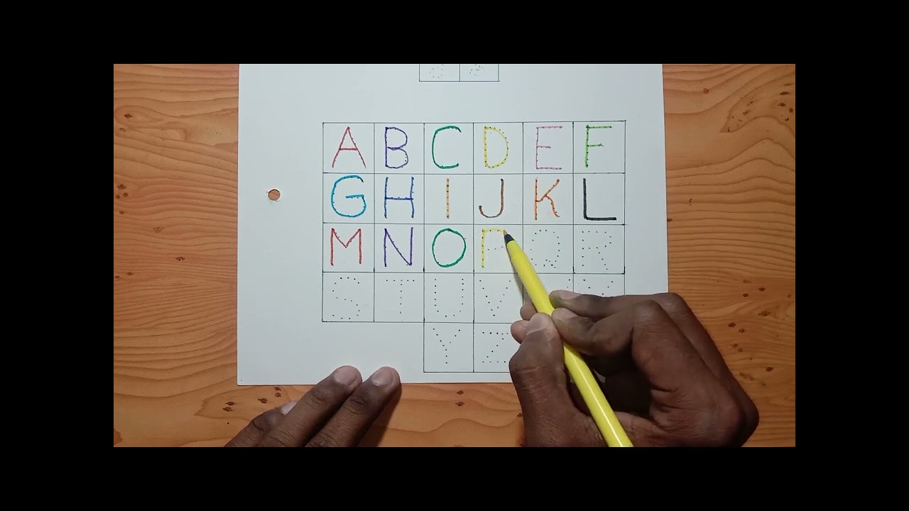 A for Apple B for Ball chart || Abcd video || alphabets chart || kids alphabets