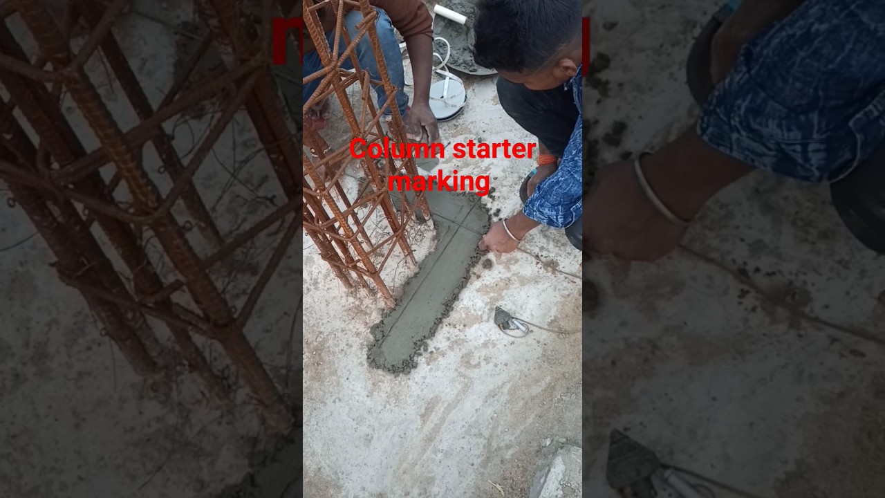 Column starter marking || #sorts #civilengineering #construction