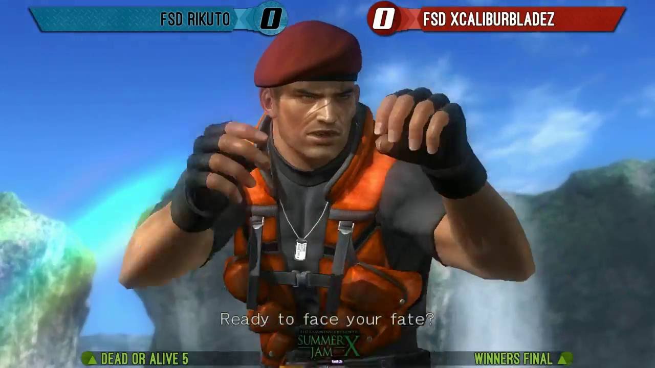 Dead or Alive 5 Tournament: Summer Jam X Winners Final - Rikuto (Bayman) v Xcaliburbladez (Helena)
