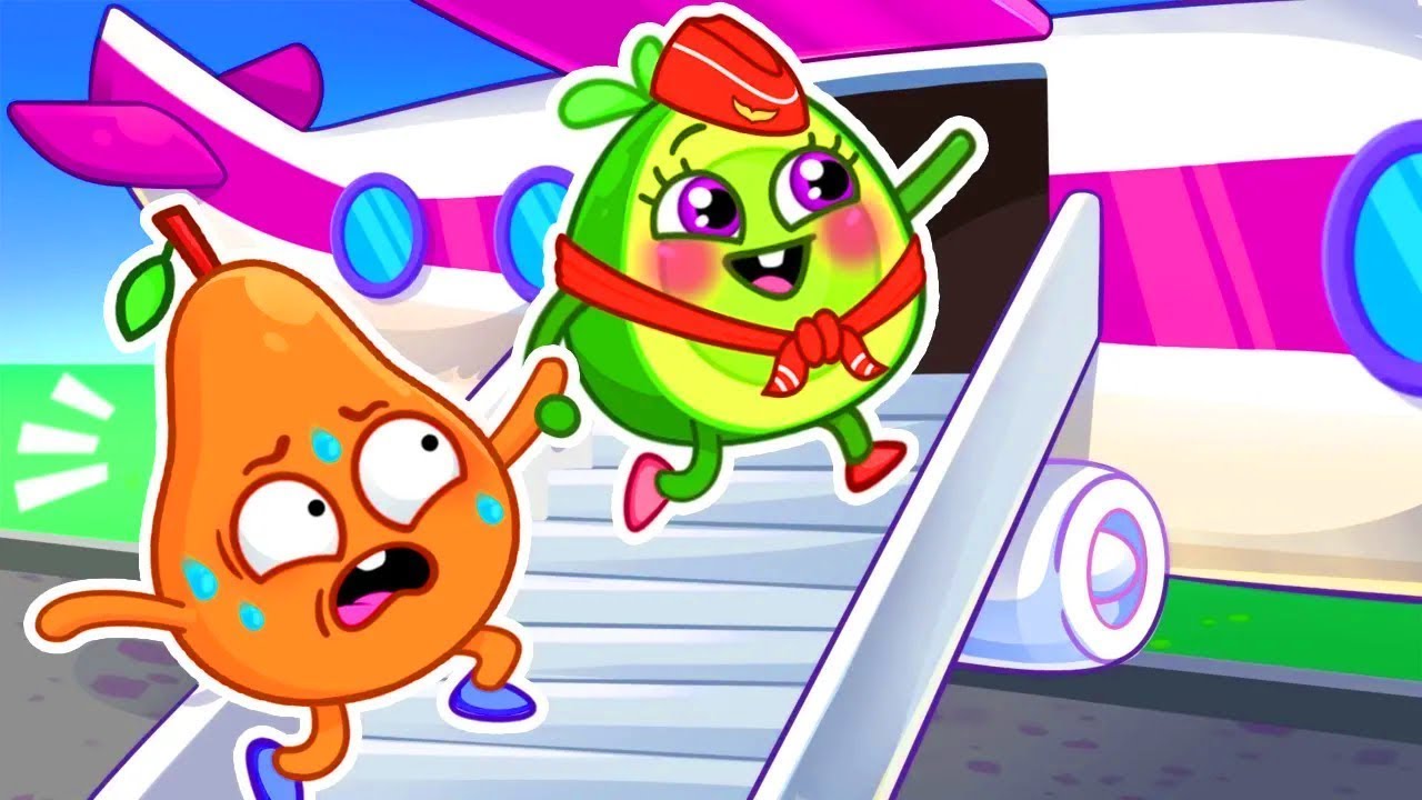 Learn Airplane Safety Tips ✈️ Good Habits for Toddlers | Best Kids Cartoon | Pit & Penny Stories 🥑