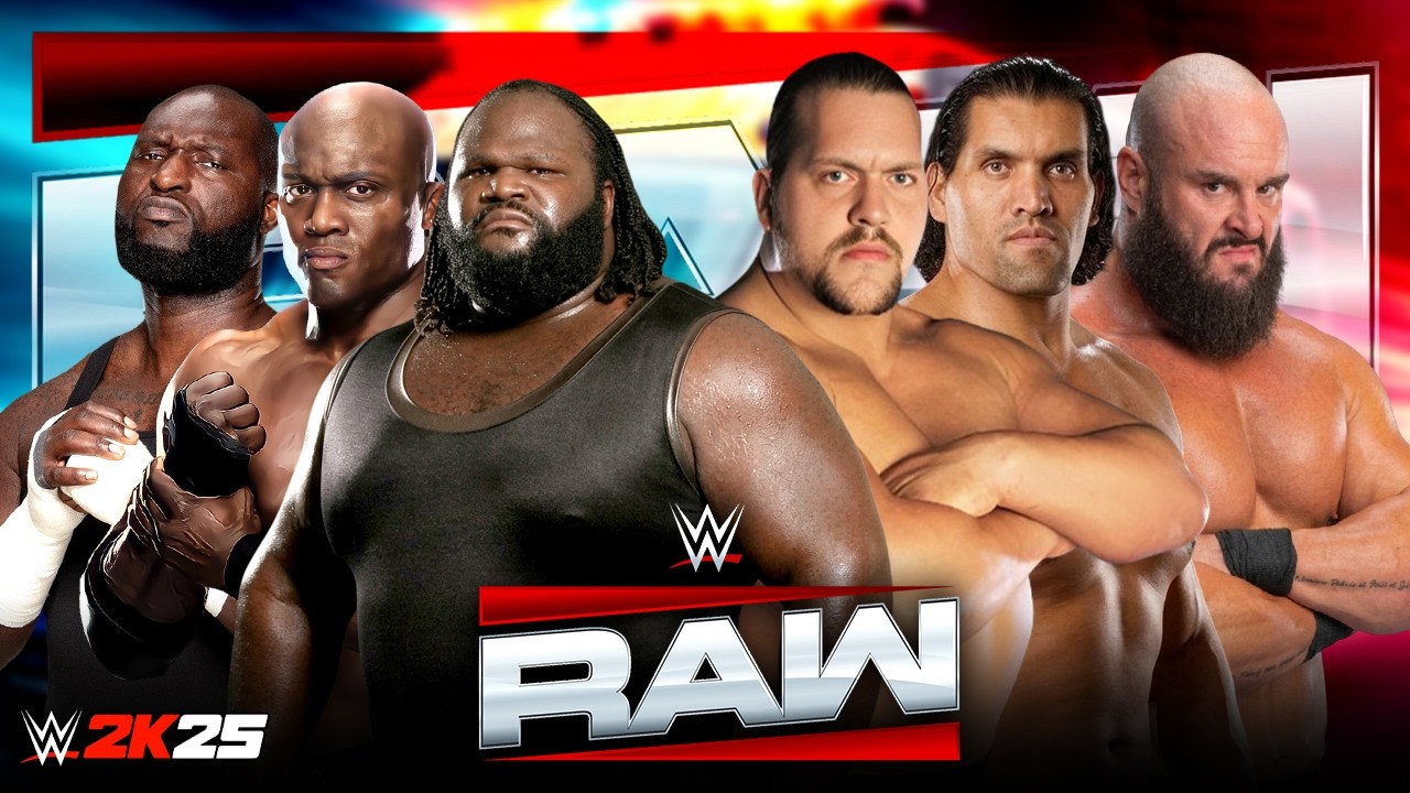 WWE 3 vs 3 Great Khali Braun Strowman & Big Show vs Mark Henry Bobby Lashley & Omos | 06-Mar-2026