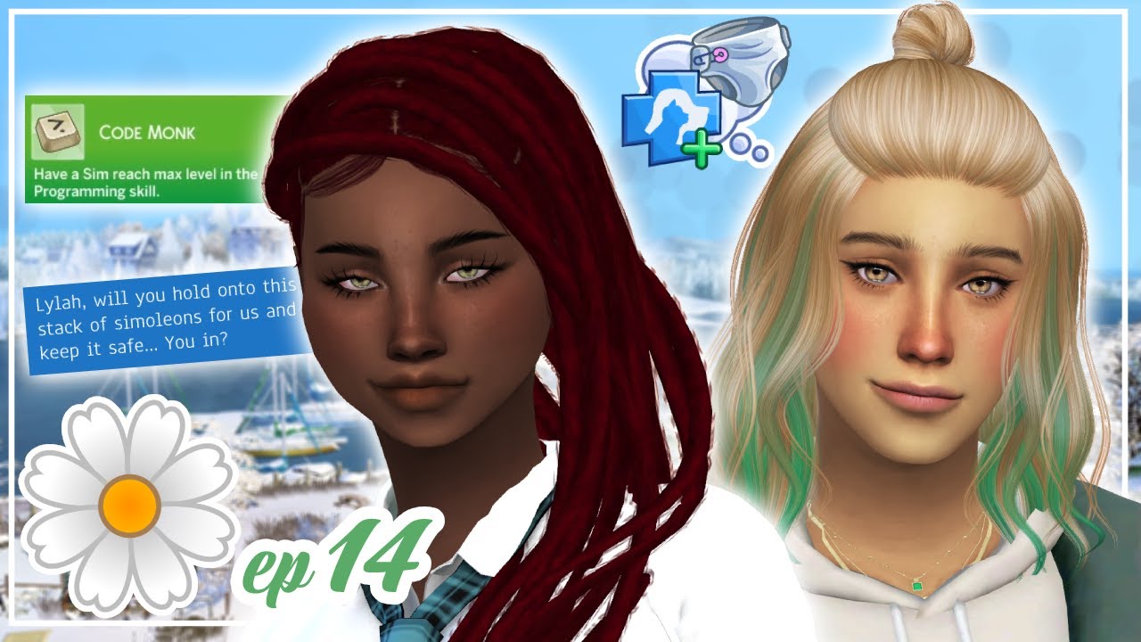 she's stealing MONEY😱 SIMS IN BLOOM CHALLENGE!💐Buttercup #14