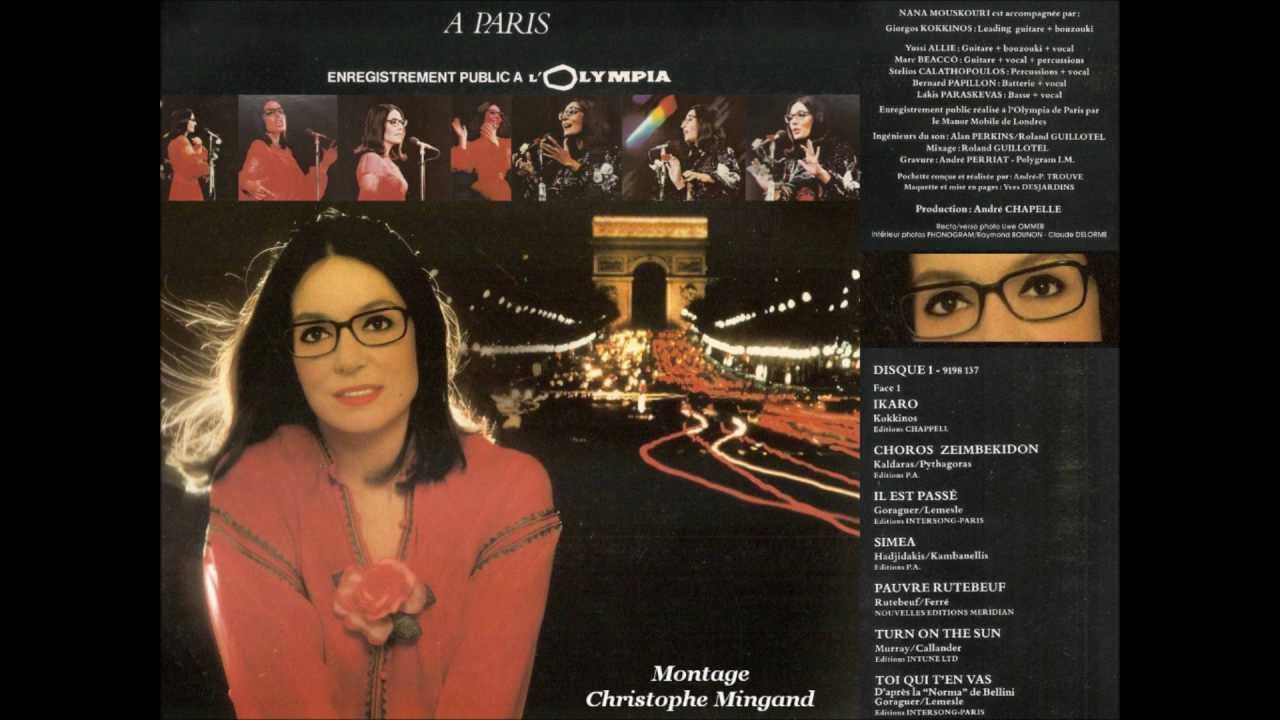 NANA MOUSKOURI - CONCERT OLYMPIA 1979 - PART 1