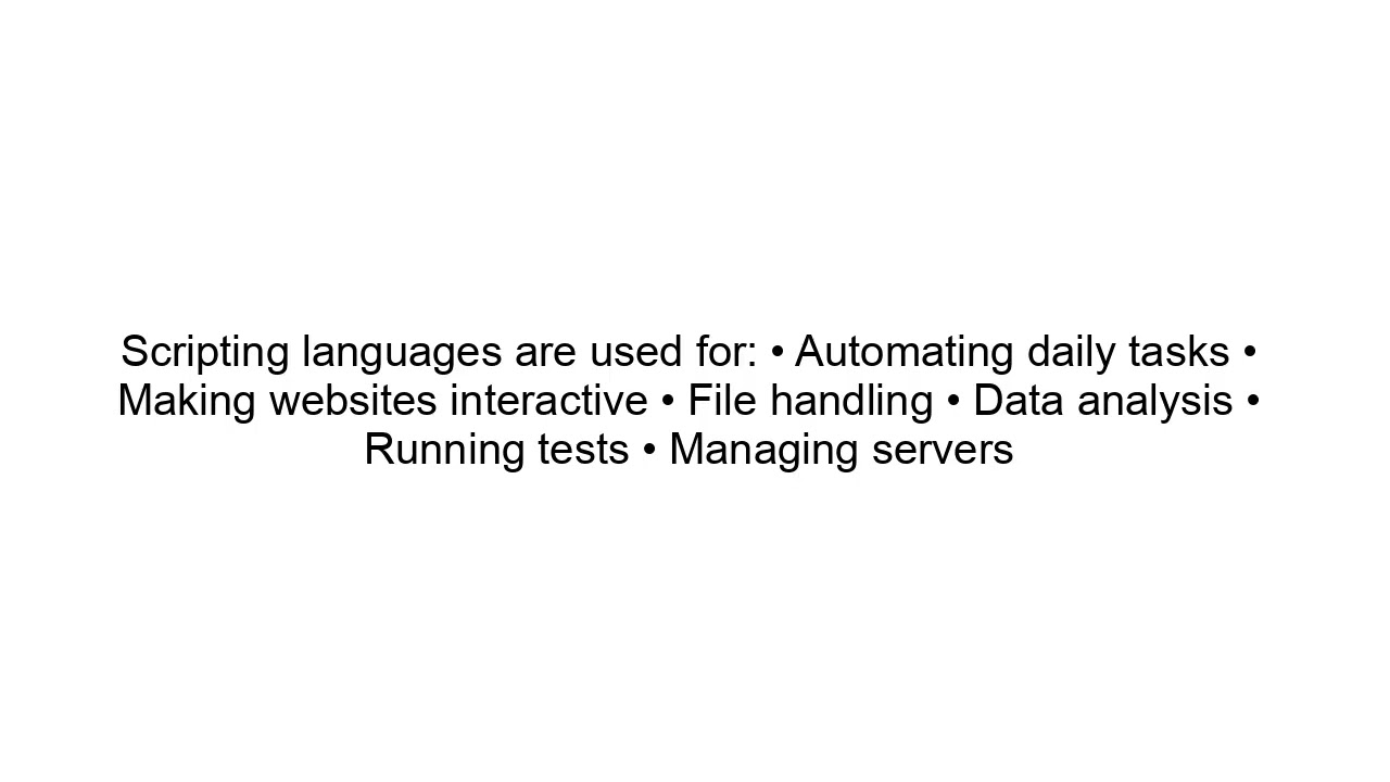 Scripting Languages Explained Simply | What is a Scripting Language?