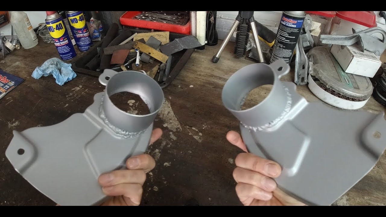 Subaru WRX STI custom brake cooling ducts, front and rear