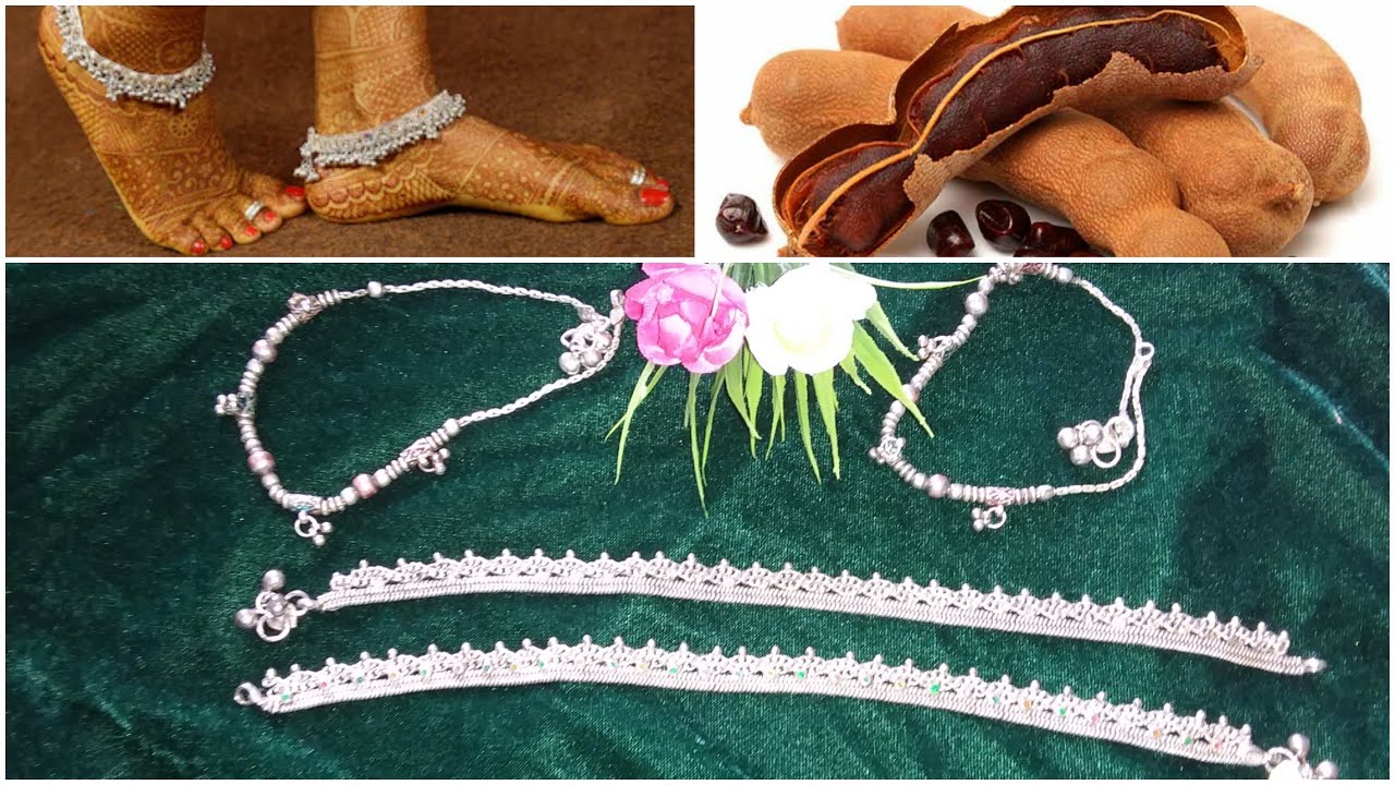 DIY#easy and simple silver anklets cleaning hacks