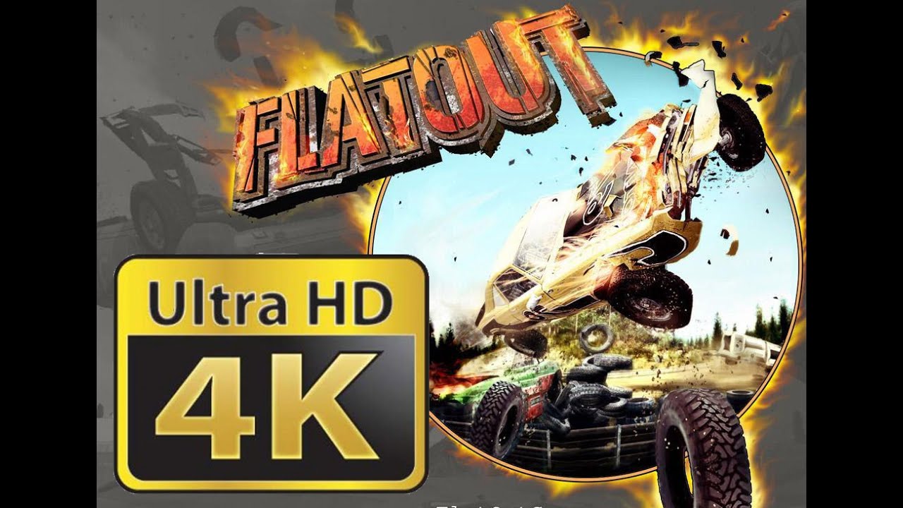 Прохождение FLATOUT (4k 60 FPS) на уровне профессионал. Бронзовый кубок