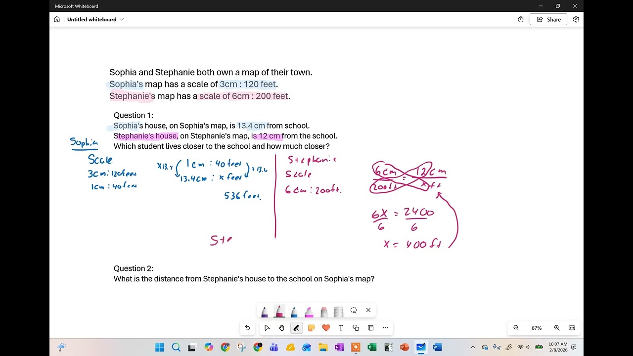 Using scale to calculate distances v 2