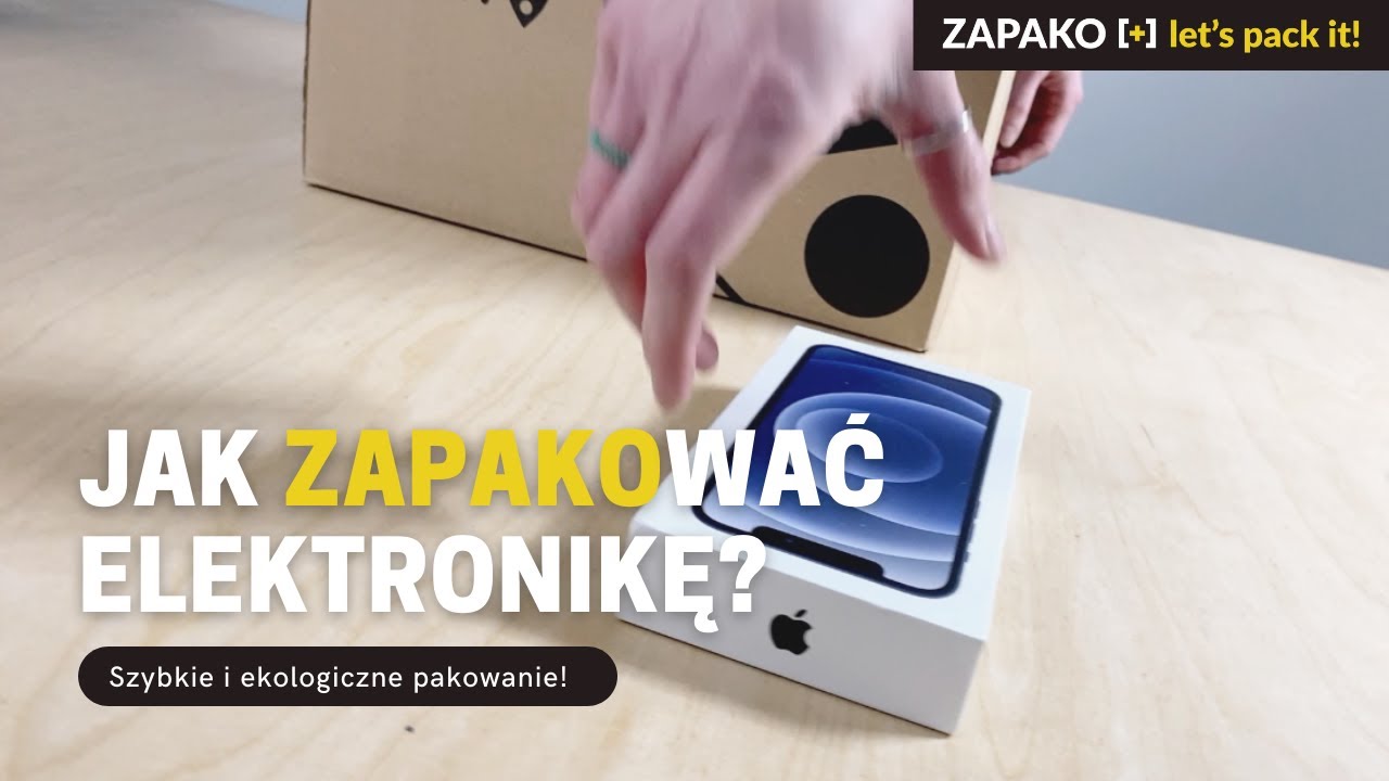 Ekologiczne pakowanie Elektroniki użytkowej / Z pomocą SpeedMan Pro i Taśma papierowa Zapako