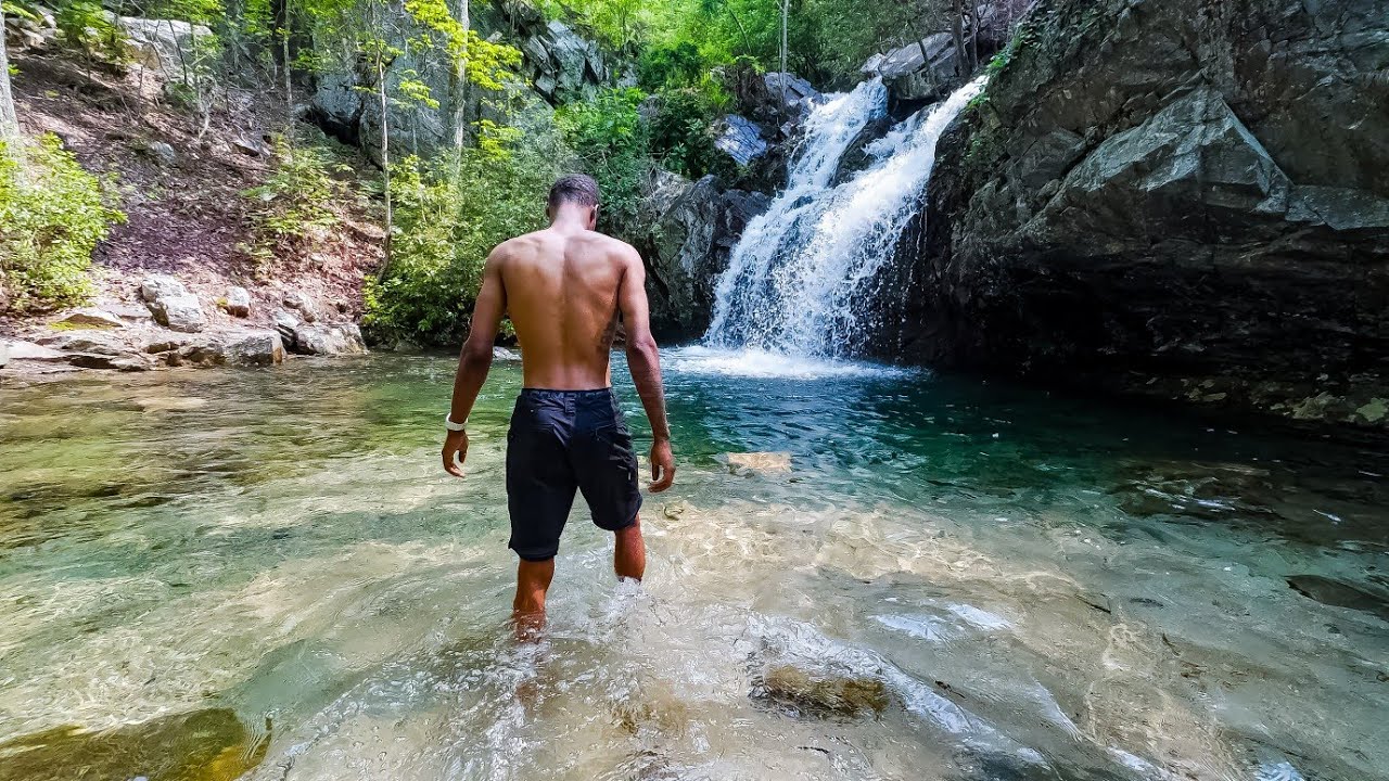 Solo Backpacking To A Crazy 3 Tier Waterfall !!
