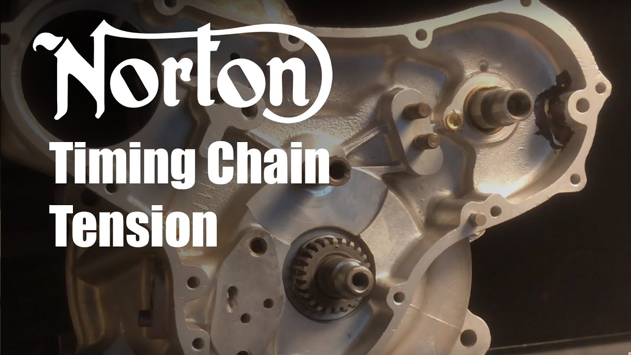 1972 Norton Commando Combat Rebuild (10) - Fitting and tensioning cam chain