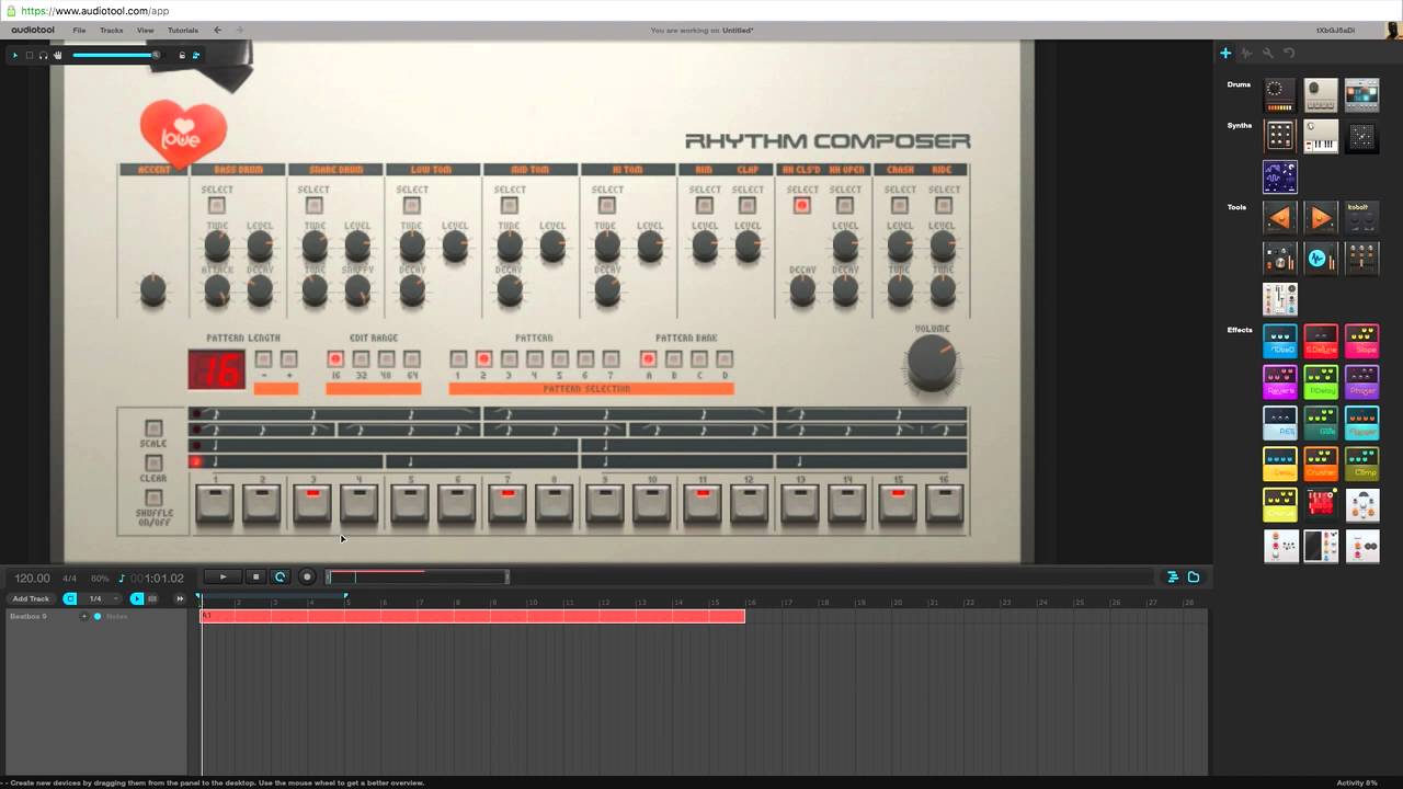 Create a Basic Dance Beat in Audiotool