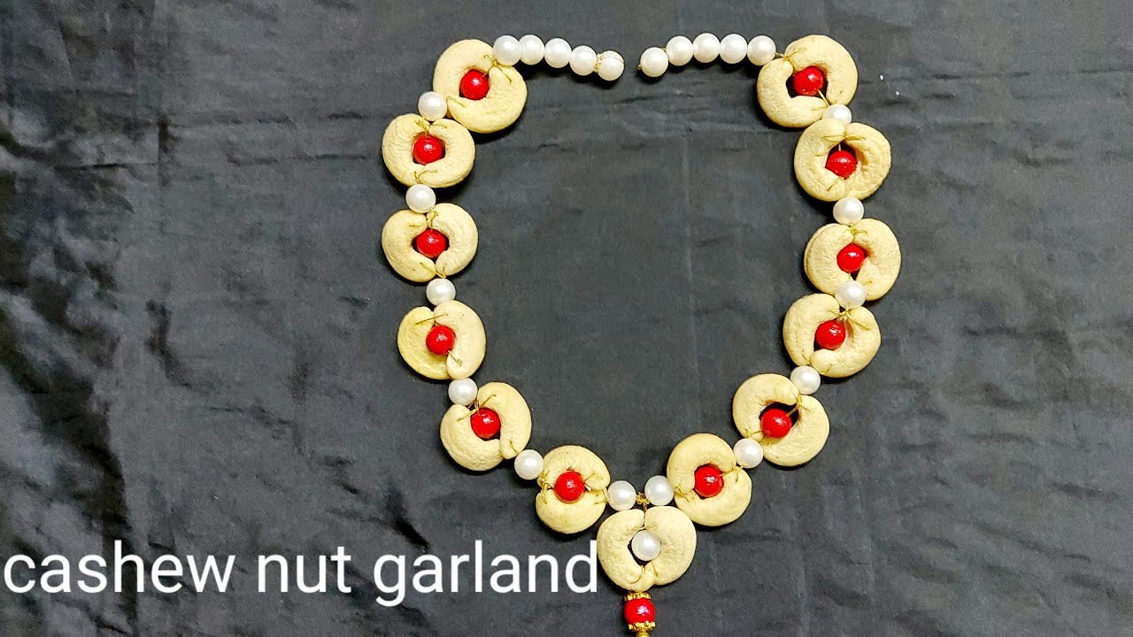 DIY  cashew nuts garland in tamil / very easy malai  @ cooking and crafting with suganthi