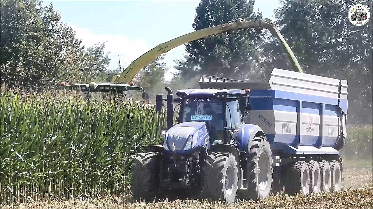 John Deere 9900i | 2 NH T7 Blue Power | Visini TETRA - Agrifutura Group - Trinciato mais 2021